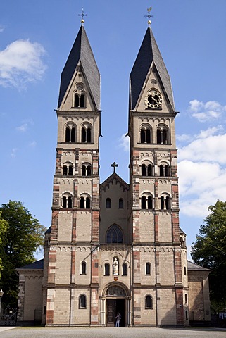 Collegiate Church of St. Castor, Koblenz, Rhineland-Palatinate, Germany, Europe, PublicGround