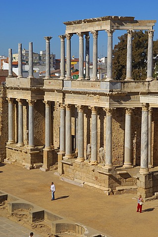 Roman theatre, Merida, Badajoz province, Extremadura, Spain, Europa