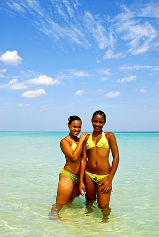 Beach beauties, Playas del Este, Cuba, Caribbean