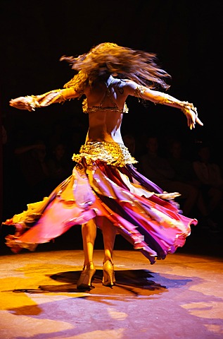 Dance performance in HodjaPasha Cultural Centre, Old City Sultanahmet, Istanbul, Turkey, Europe