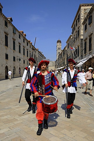 Parade of the gatekeepers in Dubrovnik, Croatia, Europe