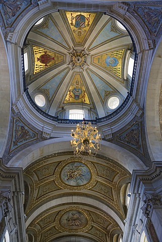 Interior of Igreja do Bom Jesus, Santuario do Bom Jesus do Monte, Good Jesus of the Mount sanctuary, Tenoes, Braga, Cavado, Norte, Portugal, Europe