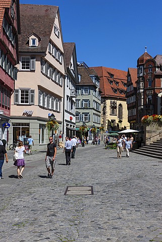 Historic town centre of Tuebingen, Swabian Alb, Baden-Wuerttemberg, Germany, Europe, PublicGround