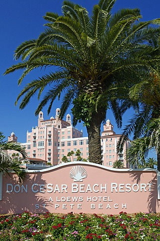 Don Cesar Beach Resort, St. Pete's Beach, Saint Petersburg, Florida, USA