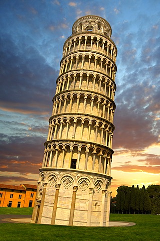 Leaning Tower of Pisa, Piazza del Miracoli, Pisa, Italy, Europe