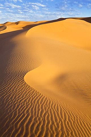 Ubari dunes in the Libyan Desert, Sahara, Libya, North Africa, Africa