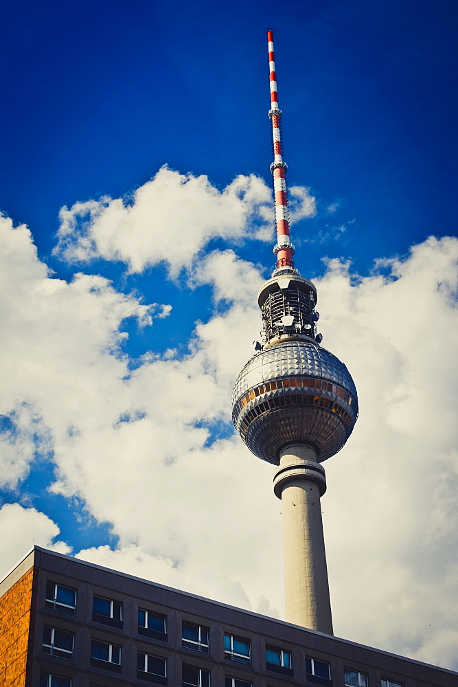 Fernsehturm, television tower in Berlin, Germany, Europe