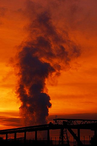 Chimney at sunrise