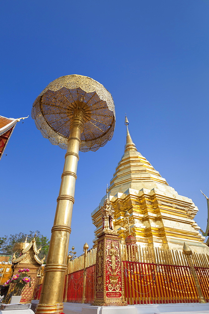 Wat Phra That Doi Suthep temple, Chiang Mai, Thailand, Asia