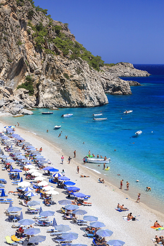 Beach of Kyra Panagia, Karpathos, Dodecanese, South Aegean, Greece, Europe