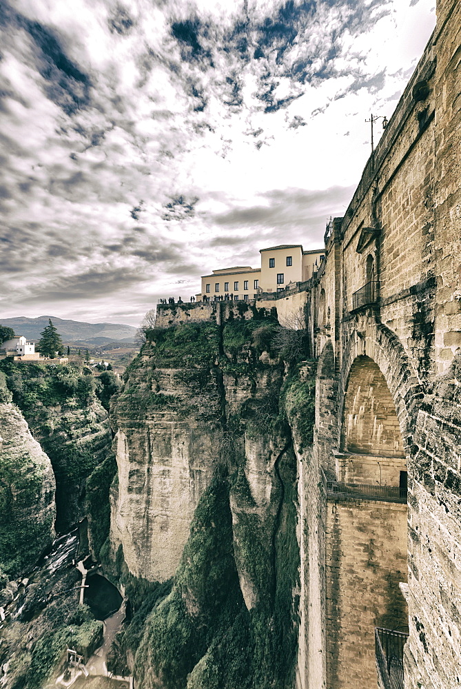 El Tajo gorge and the Puente Nuevo in Ronda, Malaga, Andalucia, Spain, Europe