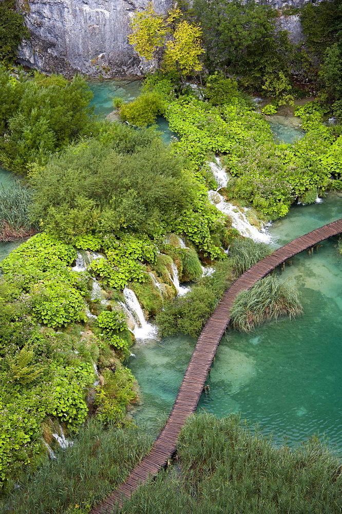 Lake, Plitvice Lakes National Park, Lika-Senj, Croatia, Europe