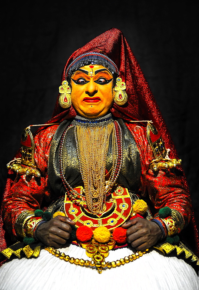 Kathakali, traditional ritual dance theatre, Varkala, Kerala, South West India, India, Asia