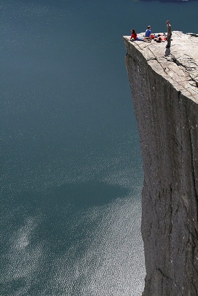 Prekestolen above Lysefjord, Stavanger, Norway, Europe