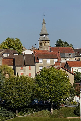 Thermal city of Neris les Bains, Allier, France, Europe