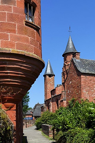 Collonges la Rouge, labelled Les plus beaux villages de France, The most beautiful villages of France, Dordogne valley, Correze, Limousin, France, Europe