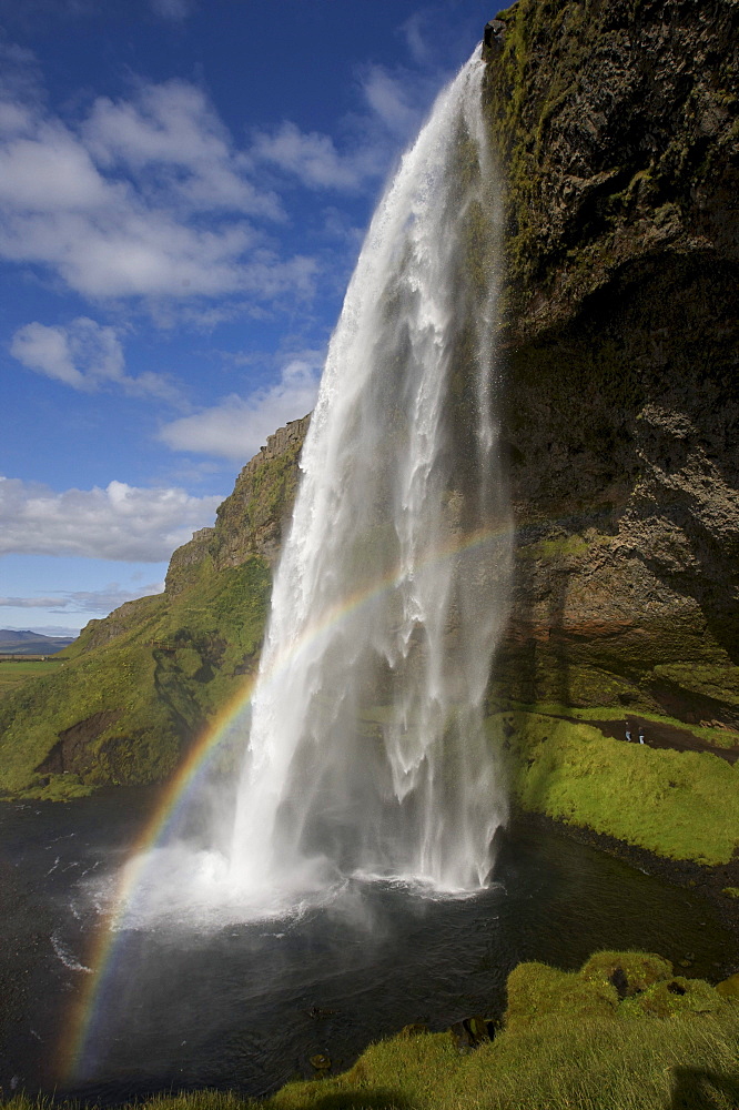 Seljalandsfoss waterfall, South Iceland, Iceland, Europe