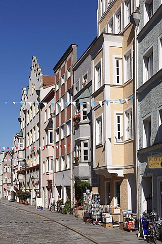 Main street in Trostberg, Chiemgau, Upper Bavaria, Bavaria, Germany, Europe, PublicGround