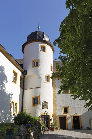 Unteraufsess Castle, Aufsess, Little Switzerland, Upper Franconia, Franconia, Bavaria, Germany, Europe