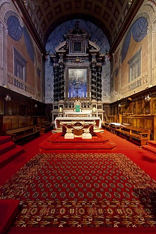 Interior view, Cathedrale-Notre-Dame-de-l'Assomption, Cathedral of Ajaccio, Ajaccio, Corsica, France, Europe