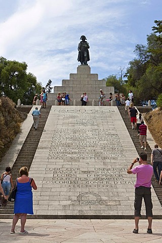 Monument to Napoleon Bonaparte, Napoleon I, Ajaccio, Corsica, France, Europe