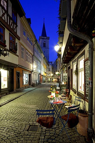 Merchants' Bridge, bridge houses, Erfurt, Thuringia, Germany, Europe, PublicGround