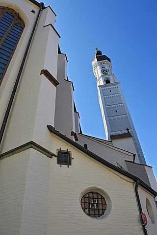 Stadtpfarrkirche Mariae Himmelfahrt parish church of the Assumption, Landsberg am Lech, Bavaria, Germany, Europe