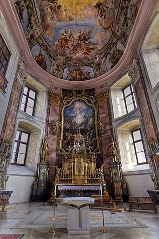 Collegiate church in Poellau, Styria, Austria, Europe