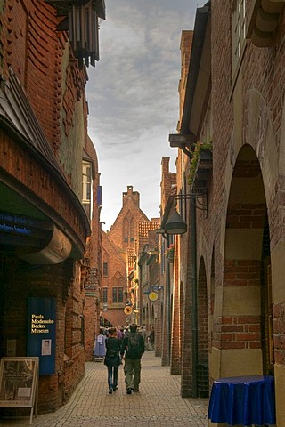 Boettcherstrasse street, a 110m-long work of art, built in the 1920s, Bremen, Germany, Europe