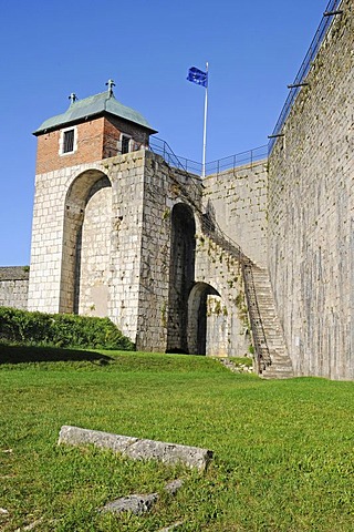 Tour du Roi Tower, La Citadelle, Citadel, fortifications of Vauban, UNESCO World Heritage Site, Besancon, department of Doubs, Franche-Comte, France, Europe