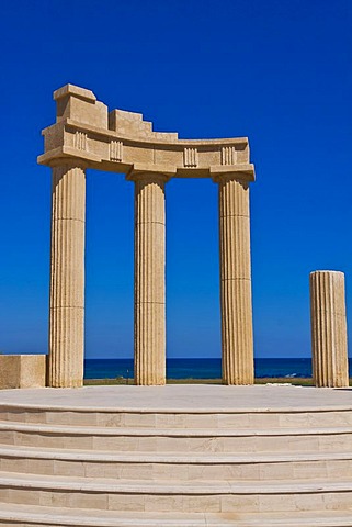 Open air stage, Sentido Apollo Blue Hotel in Faliraki, Rhodes, Greece, Europe