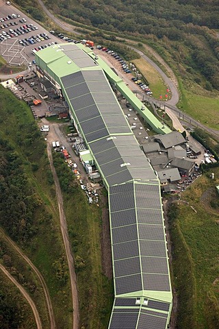 Aerial view, Alpincenter, alpine centre, indoor skiing arena, Bottrop, Ruhr Area, North Rhine-Westphalia, Germany, Europe