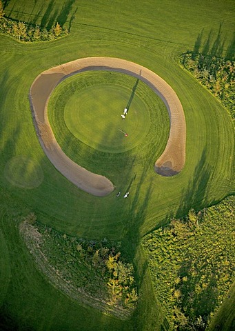 Aerial view, Jammertal Golf and Spa-Resort Datteln, Oer-Erkenschwick, Ruhr Area, North Rhine-Westphalia, Germany, Europe