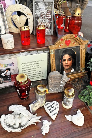 Michael Jackson memorial at the Bayerischer Hof Hotel, Munich, Bavaria, Germany, Europe