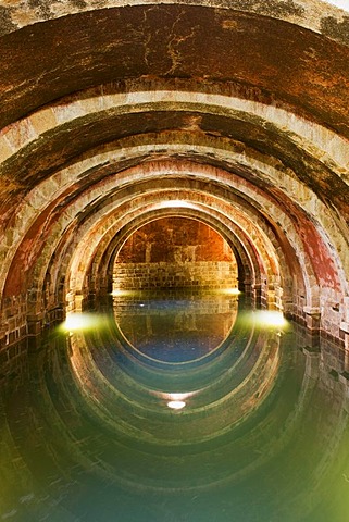 Ancient water cistern, Marvao castle, Alentejo, Portugal, Europe