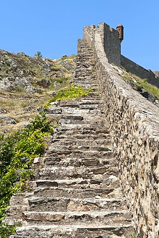 Marvao ramparts and stairs, Alentejo, Portugal, Europe