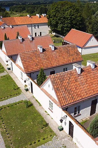 Houses in Camaldolese monastery, Wigry, Poland, Europe