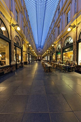 Galeries Royales St. Hubert shopping arcade, Brussels, Belgium, Europe