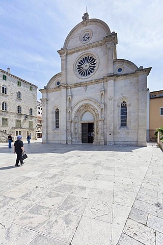 Cathedral of St. James, Katedrala svetog Jakova, UNESCO World Cultural Heritage, Sibenik, central Dalmatia, Dalmatia, Adriatic coast, Croatia, Europe, PublicGround