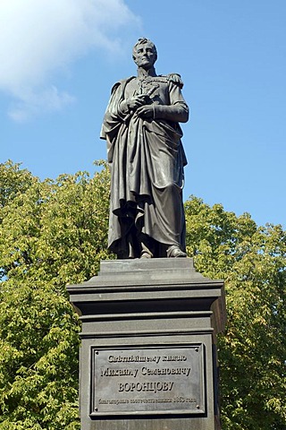 Bronze monument to the prince Michael Vorontsov, Odessa, Ukraine, Europe