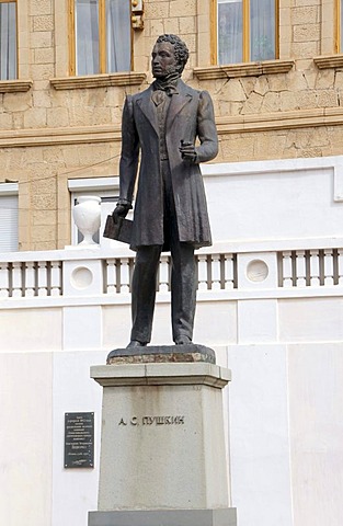 Monument to Alexander Pushkin, Bakhchisaray, Crimea, Ukraine, Eastern Europe