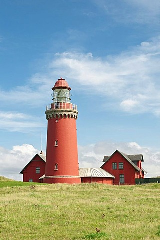 Lighthouse of Bovbjerg, Bovbjerg Fyr, West Jutland, Denmark, Europe