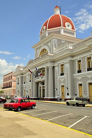 Museo Provincial, museum of local history, Parque Marti park, Cienfuegos, Cuba, Caribbean