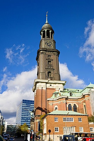 St. Michaelis church, Michel, Hamburg, Germany, Europe