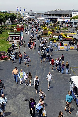 Pier 39 and Fisherman's Wharf, San Francisco, California, USA