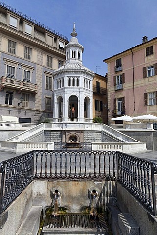 La Source Bollente thermal spring, Acqui Terme, Monferrato, Piemont, Italy, Europe