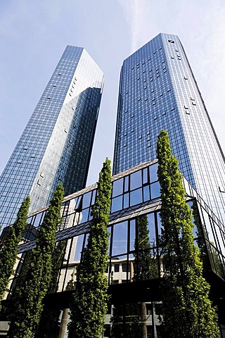 Deutsche Bank high-rise building, Frankfurt am Main, Hesse, Germany, Europe