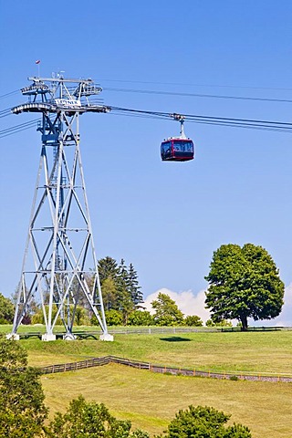 Rittner ropeway on the Ritten plateau, province of Bolzano-Bozen, Italy, Europe