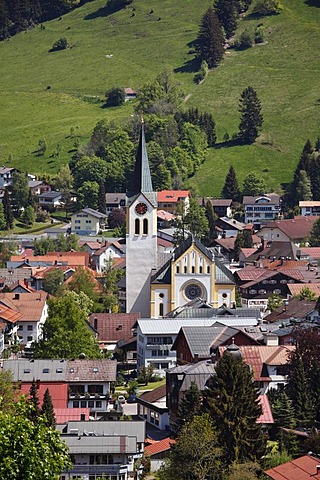 Oberstaufen, Upper Allgaeu, Allgaeu, Swabia, Bavaria, Germany, Europe, PublicGround