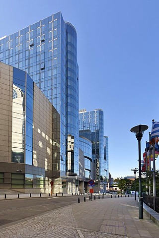 European Parliament, office buildings, Euro-City, Brussels, Belgium, Europe, PublicGround